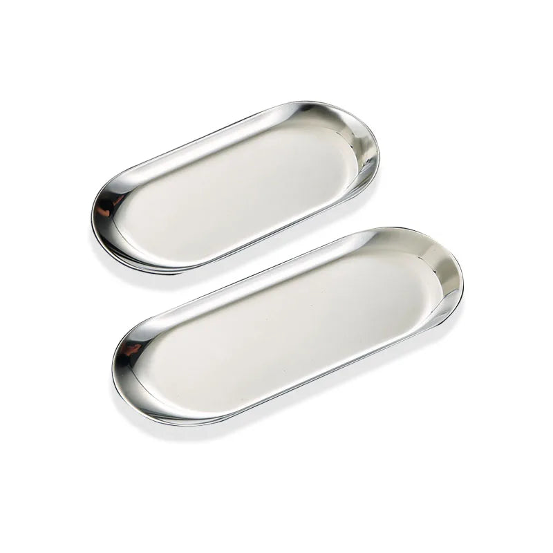 Multi-purpose Minimalist Stainless Steel Decorative Trays Serving Trays Dishes & Plates Serving Tray