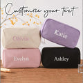 Super Quality Zipper Corduroy Cosmetic Bag Large Capacity Portable Makeup Tools Storage Bag Elegant Travel Toiletry Bag