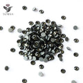 Yanruo 2058HF Black Diamond Glass Hotfix Rhinestones SS10 SS20 Hotfix Rhinestones