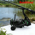 [Germany Stock] Rooblinos RF Left Hand Spinning Reel 5.2:1 Gear Ratio Aluminum Alloy Body Bait River Fishing 5 Bearings
