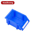 LEADLOONG X1 Blue Rectangle Plastic Foldable Stackable Storage Bin 180*120*80mm/7.09*4.72*3.15inch Garage Organizer