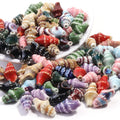Creative 11*20 mm Colorful Ceramic Clay Bead Handmade Long Conch Loose Beads Charm for DIY Bracelet Jewelry Accessories