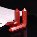 Natural Blood Stone Crystal Wand Tumbled Gemstone Hexagonal Meditation Therapy Chakra Stone
