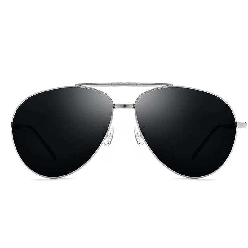 Pure Titanium Sunglasses for Men's ultra Light Driving Mirrors Driving Polarized Toad Sunglasses 1838