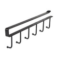 Modern Single-Tier Metal Cabinet Hanger Rack Coffee Mug & Cup Holder