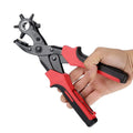 Wholesale Multifunctional Rotary Hand Tool Oval Round Square Elongated Hole Punch Plier for Leather