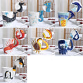 Coffee Mug Cup Dolphin Hippocampus Crab Lobster Whale Penguin Octopus Ceramic OEM Design 3d Sea Animal 1 Piece Mugs Party 450 Ml