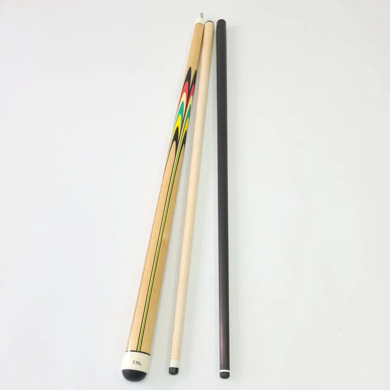 Xmlivet Professional Maple Wood Pool Cues 142cm Length 12mm Tip Size Decal Design Radial Pin With Carbon Shaft Carom Cue Stick