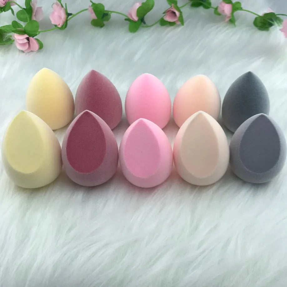 Microfiber Velvet Drop Sponge Latex-Free Dual Layer Technology 40x60mm Washable Customized Color FLY Brand Makeup Blender for