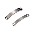 Stainless Steel Engraved Metal Bracelet Blank Bar Tag Bangle with Plating Technique Model Product