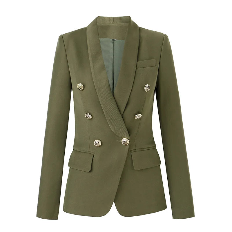 A5320  Green Women Blazer  New Style  Elegant Office Lady Fashion  Coat for Women Wear