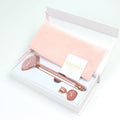 Electric Vibrating Rose Quartz Face Massager Jade Roller Face Massage