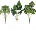 C-1047 Factory  7 Heads Tropical Large Palm  Monstera Artificial Plant Leaves Vine for Decoration