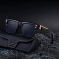 2026 Custom Logo Rivet Square Polarized Sunglasses for Women and Men Wholesale Fashionable Designer UV400 Protection Sun Glasses