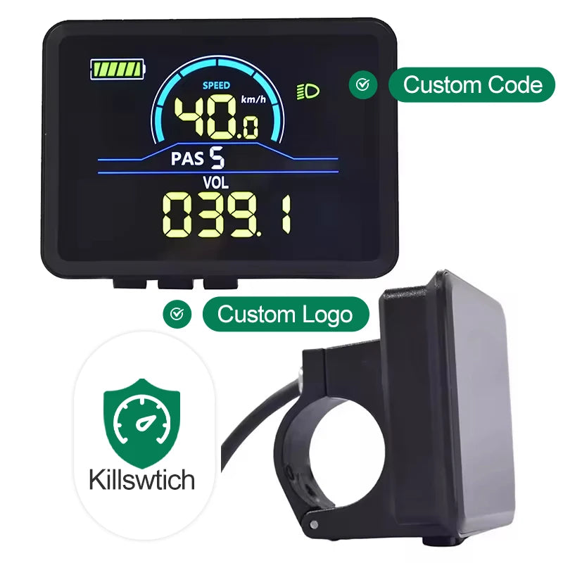 Professional Ebike LCD Display Factory for City Commuting with Speed Mileage Bicycle Computer Electric Cycle Bike Accessories