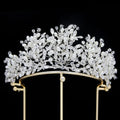 Miallo New Bridal Tiaras Crown Alloy Pearl Rhinestone Copper Wire Jewelry Luxury Wedding Headpiece