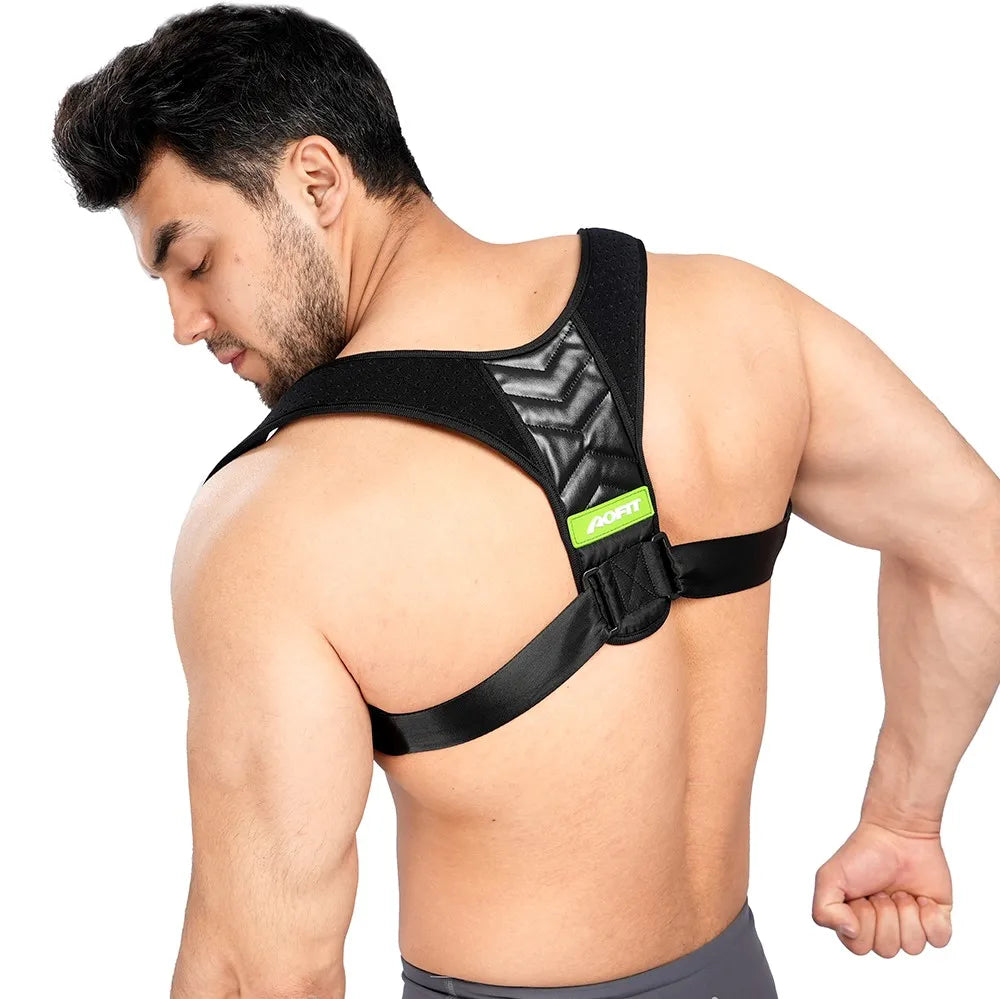 Posture Corrector Adjustable Neoprene Upper Back Brace Breathable Design for Clavicle Support Neck/Back/Shoulder Pain Relief