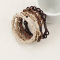 New Style Brown Color Fashion Hair Ring Bracelet Rubber Band Hair Accessories for Girls