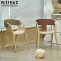 WISEMAX FURNITURE Modern Indoor or Outdoor Furniture Simple Plastic Dining Table Sets Dining Chair