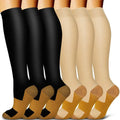 Professional Customized Sports Knee-high Sweat Absorption Cycling Running Nylon Mens Compression Socks