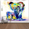 Indian Mandala Elephant Psychedelic Tapestry Animal Wall Hanging Bohemia Wall Tapestry Galaxy Home Decor Hippie Blanket