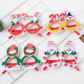 Pafu 2023 New Xmas Tree Shape Santa Feature Eyeglasses Photo Props Other Christmas Decorations Wholesale Party Supplies