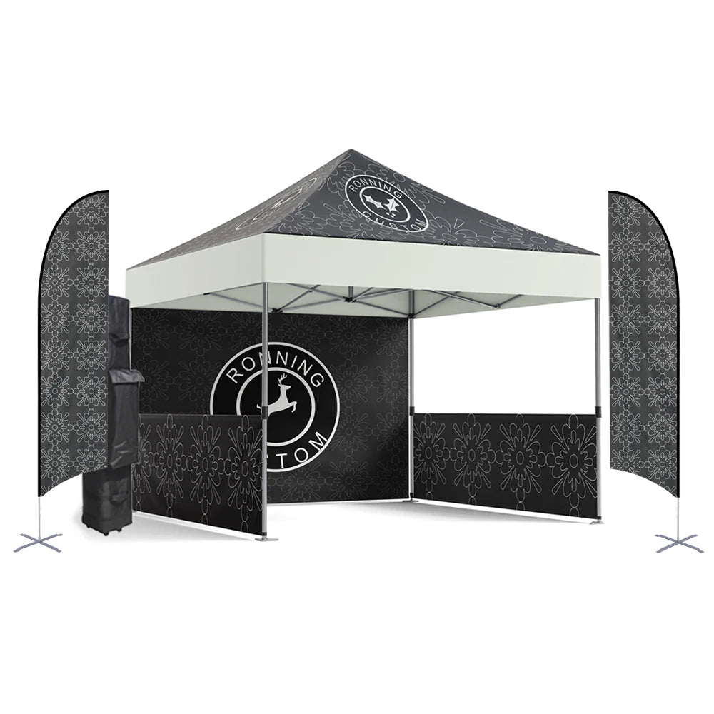 2025 New Product Foldable 10'X10'  Canopy Tent  Exhibition Tent Camping Outdoor Tent for Trade Show Advertising