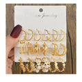 VKME New Fashion Geometric Pearl Heart Hoop Earrings for Women Jewelry