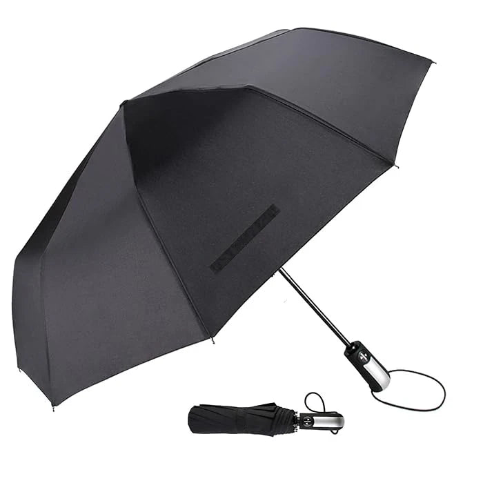 Wholesale Cheap 10K Wind Resistant Custom Outdoor  Automatic Open Rain Sun Regenschirm 3 Folding Umbrella with Logo