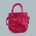 Handmade 20*6*21cm Vintage Chinese Style Embroidered Silk Bag Pouch Drawstring Gifts Bags for Wedding Parties Charm Suede