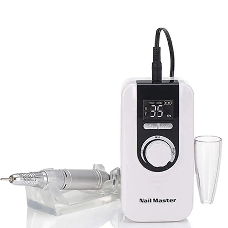 35000 RPM Low Vibration Portable Nail Grind Rechargeable Nail Drill Machine