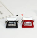 1/6 1/12 Doll House Simulation Miniature Mini Typewriter Model Decor
