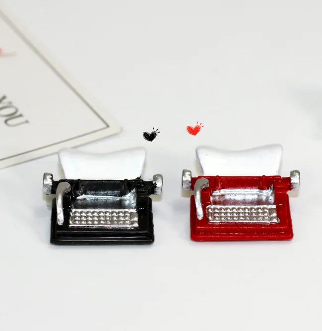 1/6 1/12 Doll House Simulation Miniature Mini Typewriter Model Decor