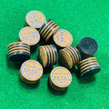 For VQ New Arrival Leather Billiards/Pool Tips 13mm/14mm Multi-Layered Soft/Medium & Hard Hardness Options