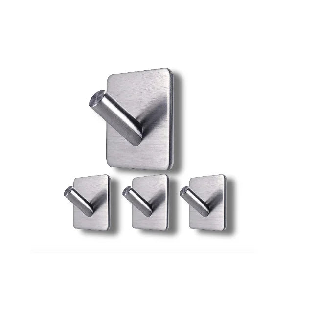 Manufacturer Hooks Hanging Hook Silver Bathroom Shower Inside Clock Waterproof Stainless Steel Peel and Stick