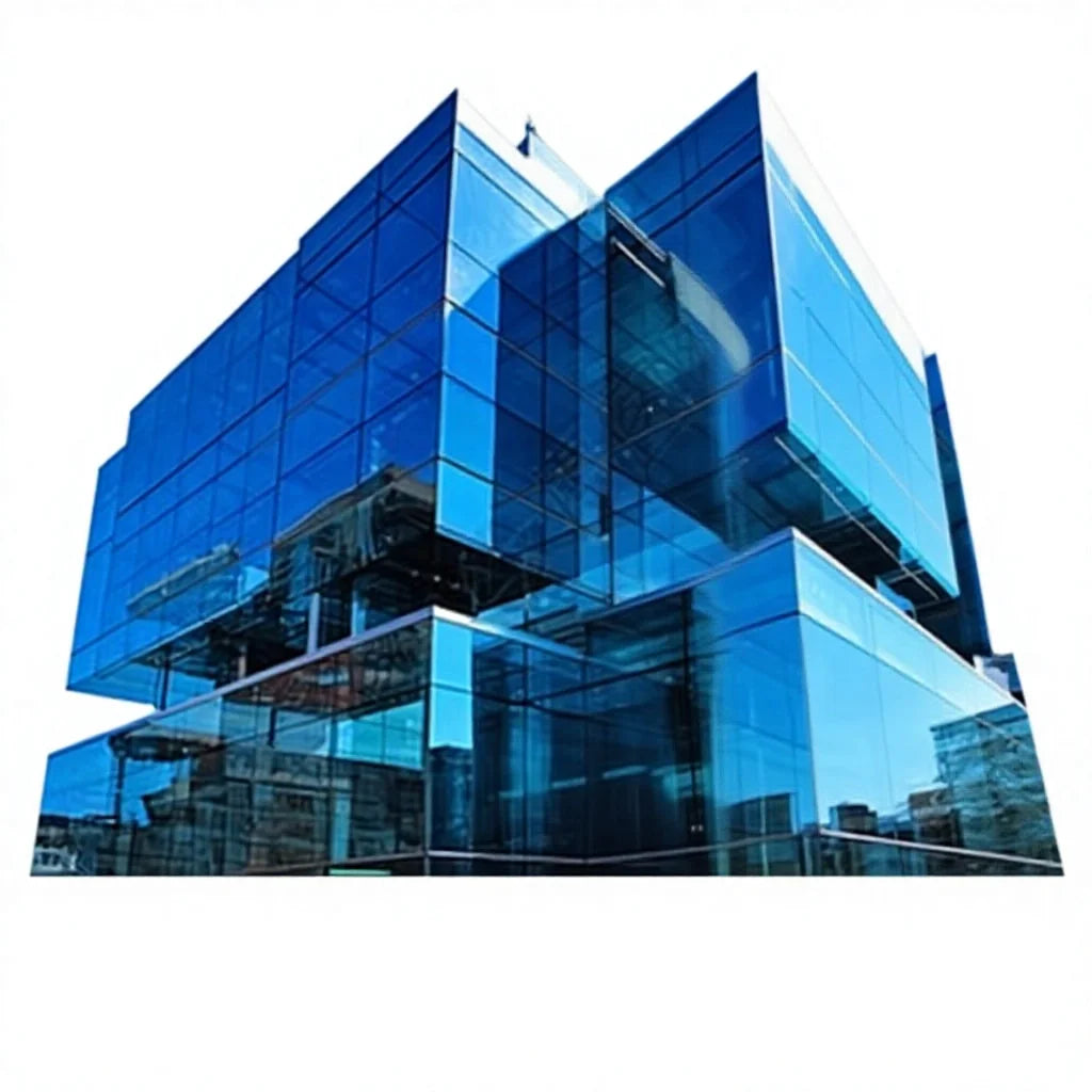 Luxury Residential Villa Tempered Glass Curtain Wall Invisible Frame Decorative Cladding Triple Glazed Argon Filled Eco