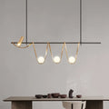 Designer Led Island Restaurant Light Post-Modern Simple Living Room Exhibition Hall Iron Bar Model Room Special Chandelier