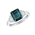 SGARIT Trendy Jewelry Alexandrite Ring 14K Real Gold 2.12CT Emerald Cut Lab Grown Alexandrite Gemstone Ring Luxury Wedding Ring