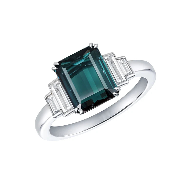 SGARIT Trendy Jewelry Alexandrite Ring 14K Real Gold 2.12CT Emerald Cut Lab Grown Alexandrite Gemstone Ring Luxury Wedding Ring