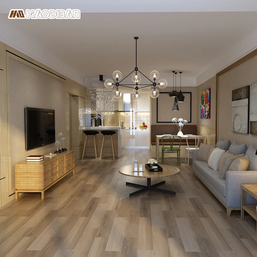 Anti-Slip Indoor Flooring 3mm Dry Back Glue Down LVT LVP PVC Luxury Vinyl Plank Flooring