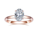 Messi Jewelry MSR-548 Custom Ring Jewelry PT950 9k 10k 14k 18k Gold Solitaire Lab Grown Diamond Ring