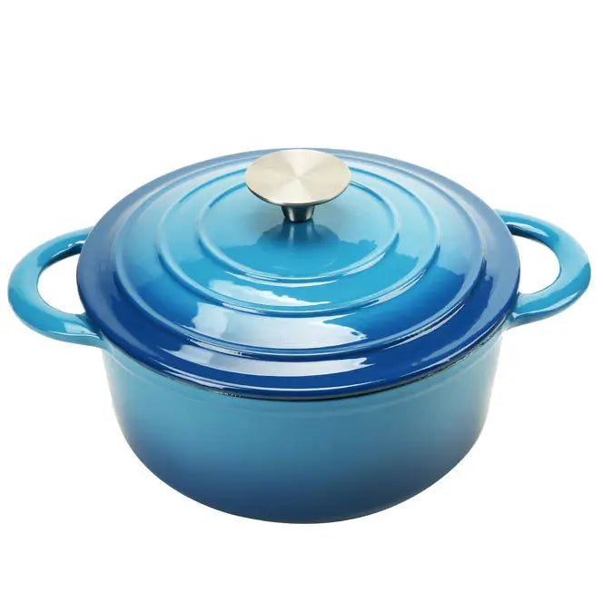 Super September Enameled Cast Iron Dutch Oven With Lid Round Ceramic Enamel Coated Casserole Restaurant Pot