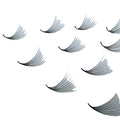 2025 New Matte Flat Premade Fan Eyelash Extension Ultra Soft Light Weight Thin Stem Handmade 0.07mm 3D/4D 500FANS