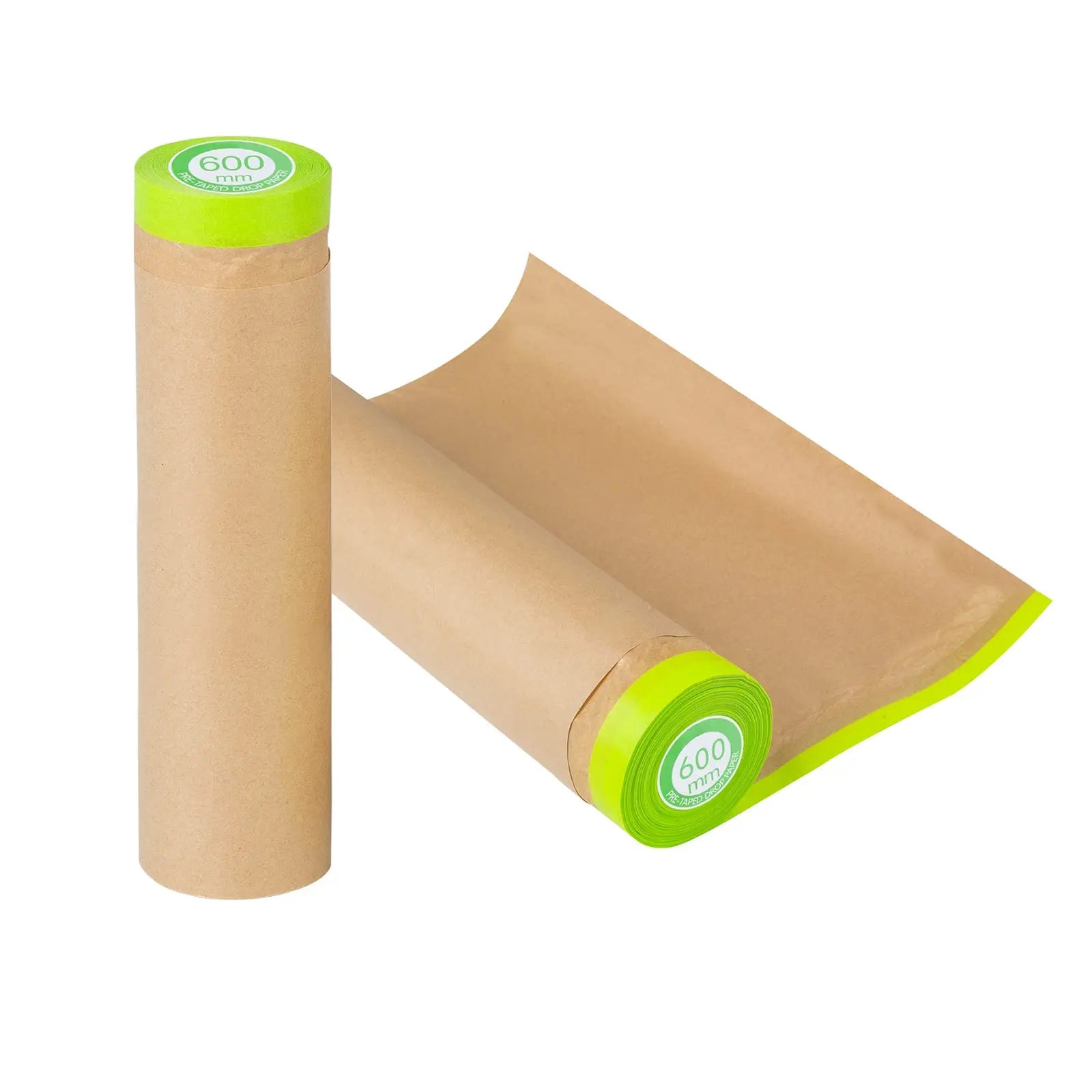 Biodegradable Covering Painting Kraft Paper Masking Film Pre Taped Kraft Roll