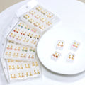 Wholesale Hypoallergenic Stainless Steel Jewelry Waterproof Drip Oil Screw Earrings Enamel Mixed Color Flower Earrings for Kid