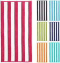 Wholesale 100% Thick Cotton  Custom Design Turkish Beach Towels Cotton Extra Large Beach Travel Hut Stripe Towels