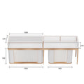 Custom Logo Shangliang Luxury Stainless Steel & Wood & Glass Jewelry Showcase with Window Display for Jewelry Stores MegaBDM