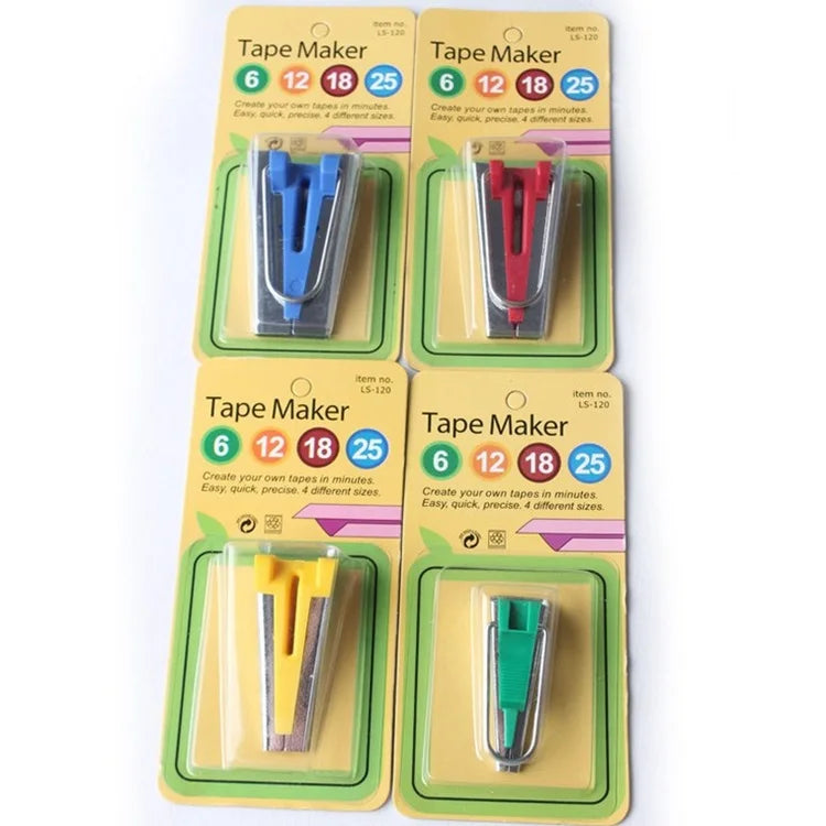 Wholesale Cheap Individual Package Sewing Quilting Tools Bias Tape Makers 6mm 9mm 12mm 18mm 25mm Bias Binding Tape Maker