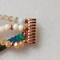 14mm 18mm 20mm 22mm Elastic Beaded Diamond Watch Bracelet Clasp Connector for Samsung/Huawei/Fitbit/Xiaomi Watch