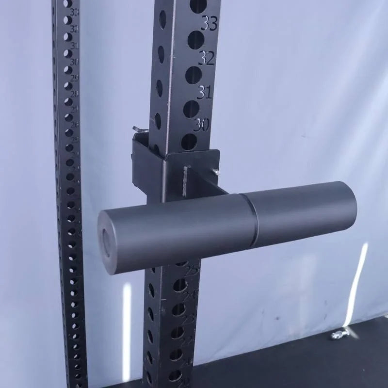 Gym Using Nordic bar Hamstring Curl with Foam Padded Ankle Bar for Power Rack Workout Tool for Nordic Curls on Squat Rack